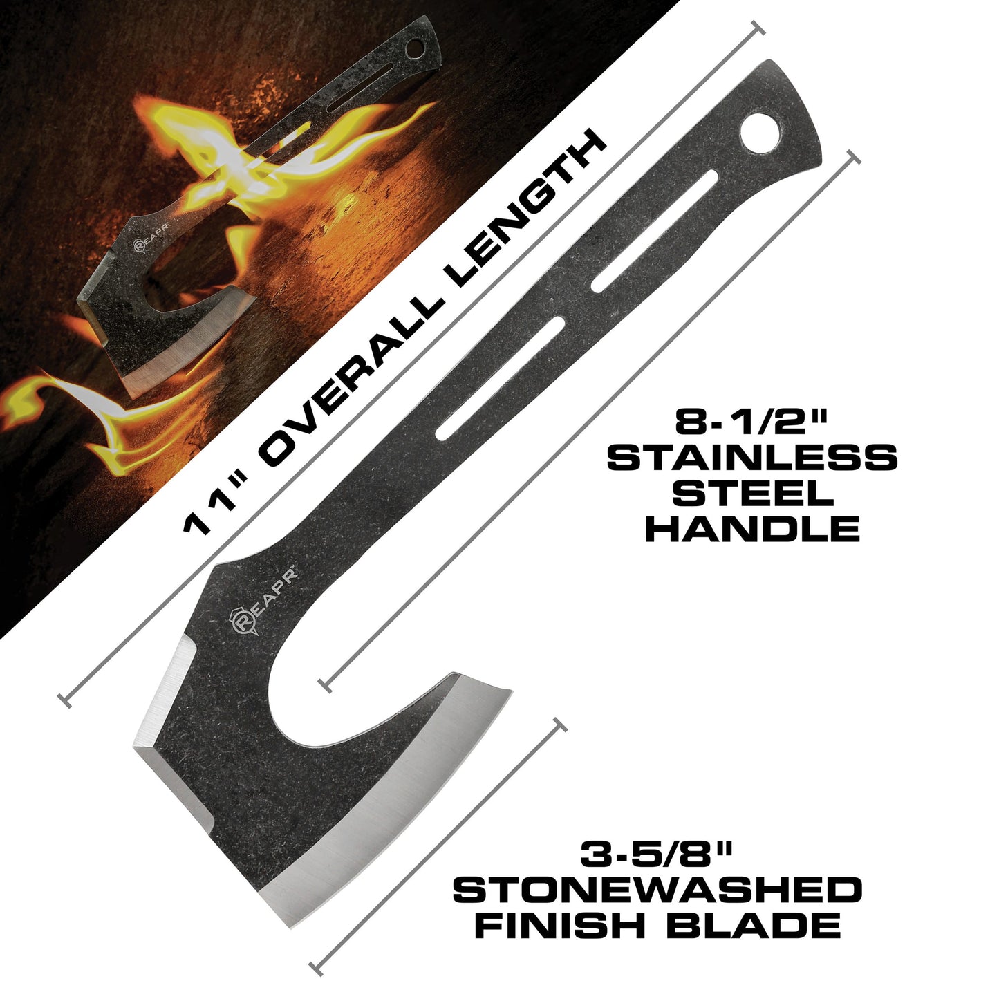 Find your perfect set of throwers in the Chuk 3 Piece Axe Set. Lightweight and ready to fly, the 3-5/8” stonewashed finished blade is perfectly balanced. These Axes are a great recreational tool for camping, parties, barbecues and more. www.defenceqstore.com.au