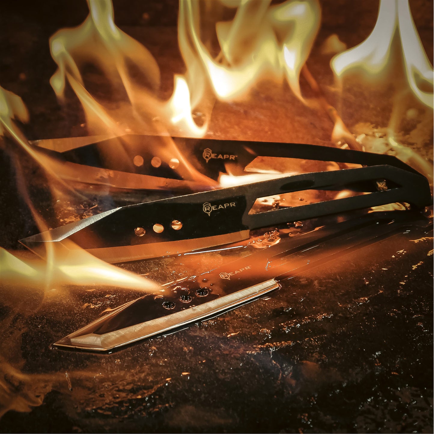 Hit the bullseye every time with these perfectly-balanced throwers. The Reapr 3 Piece Chuk Knives set is ideal for camping, parties, barbecues, and other outdoor activities. www.defenceqstore.com.au