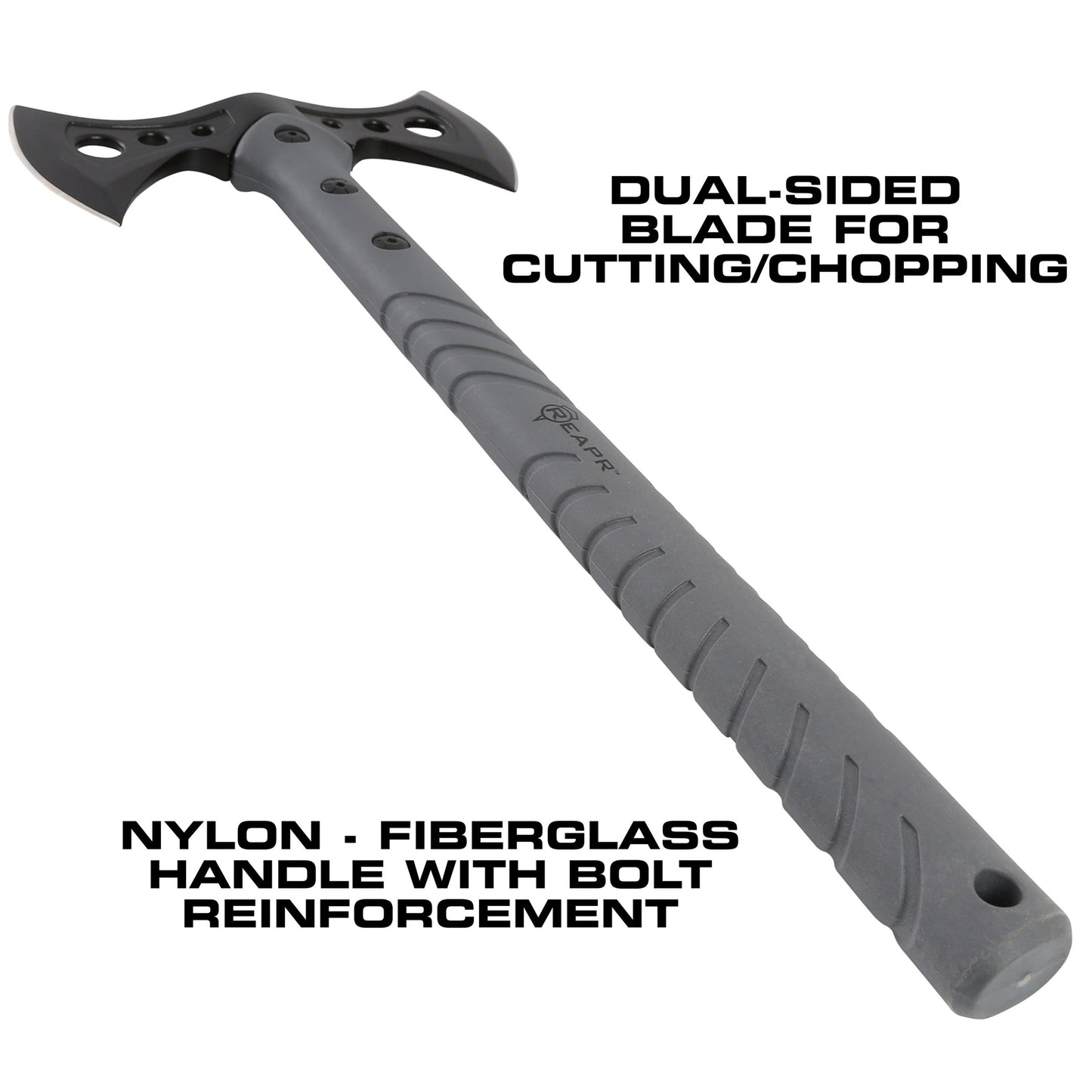 When you need a tactical survivalist axe that holds up to the rigors of any camping or hunting trips, the REAPR 11779 Sidewinder takes care of all your survivalist and hunting needs. www.defenceqstore.com.au