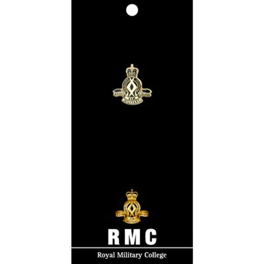 Make a statement with this eye-catching RMC Lapel Pin. Beautifully crafted with gold-plated zinc alloy and black enamel fill, this 20mm pin is perfect for adding a touch of Royal Military College style to your cap or jacket. Show your pride with an iconic lapel pin that stands out! www.defenceqstore.com.au
