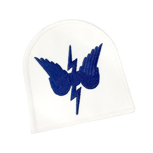 Perfectly sized, this Radio Operator Badge - White has embroidered details ready for wear Specifications: Material: Embroidered details Colour: Blue, White