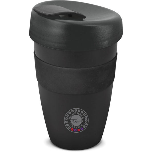 Introducing the Remember Their Service Red & Purple Poppy Reusable Coffee Cup. This unique cup features purple and red poppies, symbolizing the special bond between servicemen and women and war animals. www.defenceqstore.com.au