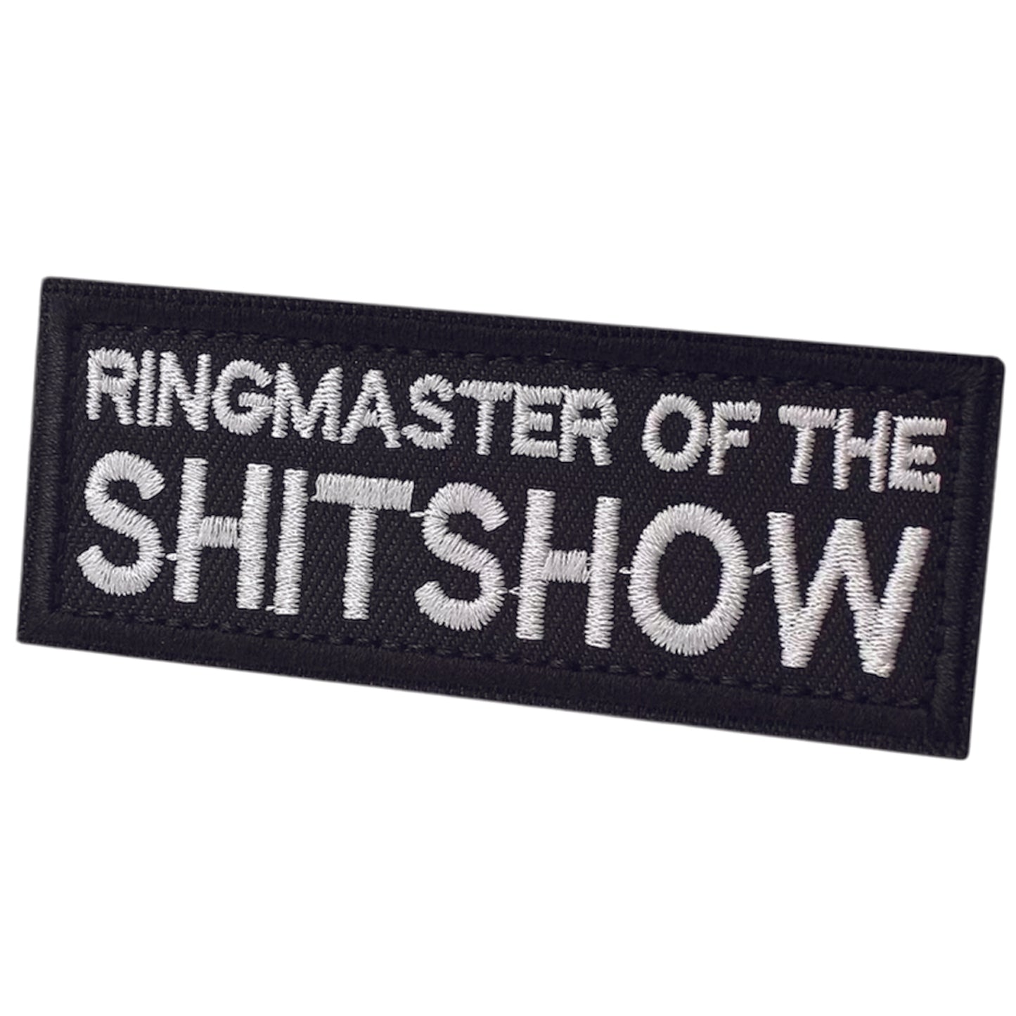 Ringmaster Of The Show Morale Patch Velcro Backed, measuring 8x3cm, is a striking and durable addition to personalize your gear with style and toughness. Crafted with high-quality embroidery, this patch features a versatile pattern that blends seamlessly with various tactical and outdoor equipment www.defenceqstore.com.au