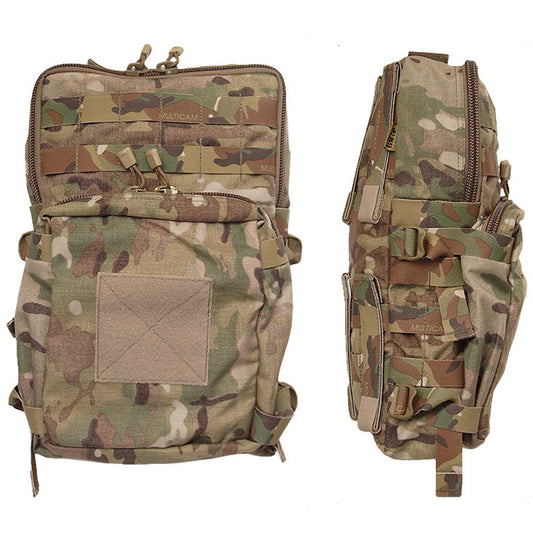The Hydration Extra Large is a short term, high intensity mission orientated pouch designed for -24hour missions.   The HEL can carry one 200 round drum on the exterior pocket with room to spare for loose link or one M18A1 claymore plus ancillaries bag. www.defenceqstore.com.au