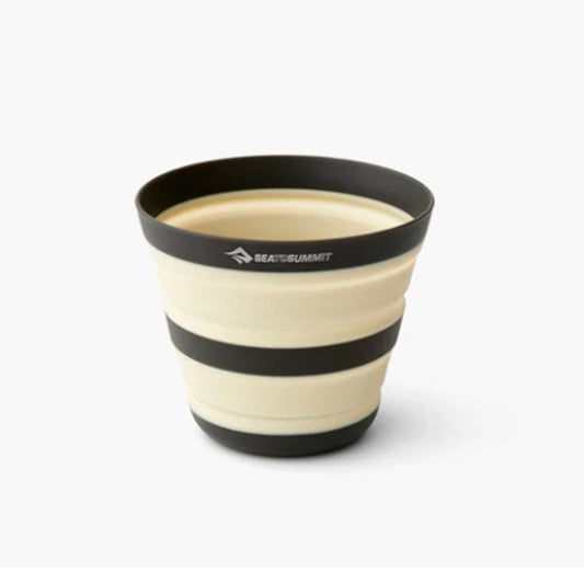 Building on over a decade of experience in collapsible drinkware, the Frontier Collapsible Cup has been engineered to be sleeker, more ergonomic and lighter. Glass reinforced nylon 66 is used for the base, rim and centre ring providing more stability and allowing you to grip the cup more easily. EU food grade silicone rubber sidewalls let the cup shrink down to less than 2cm in height. Designed to nest/stack, these cups really do fit in anywhere... www.defenceqstore.com.au