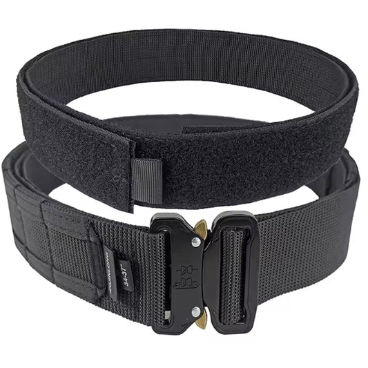 Stealth Ops Gear Heavy Duty Security Belt Black is designed for the modern tactical enthusiast with a full MOLLE system that wraps around the entire belt, providing ample space for secure storage of tactical gear and accessories. www.defenceqstore.com.au