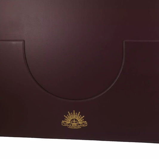 Keep your slouch hat in flawless condition with this purpose-built Rising Sun Edition carrier. Constructed from heavy-duty cardboard with heat-sealed PVC protection, it withstands the rigours of travel and storage without compromise. www.defenceqstore.com.au