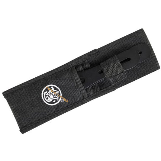 Experience the unmatched quality and precision of Smith & Wesson Thrower Knives Black 3 Pack. Each thrower features a sleek 8" design with a durable 4.25" black finish 2Cr13 stainless spear point blade. www.defenceqstore.com.au