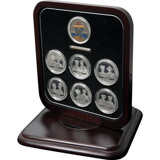 Introducing the Sands of Gallipoli 2006 release Our People Limited Edition Medallion Set, a truly spectacular collection from the military specialists. This limited edition set contains all six medallions from the Our People - Their Service collection, making it a must-have for any military enthusiast or collector. www.defenceqstore.com.au