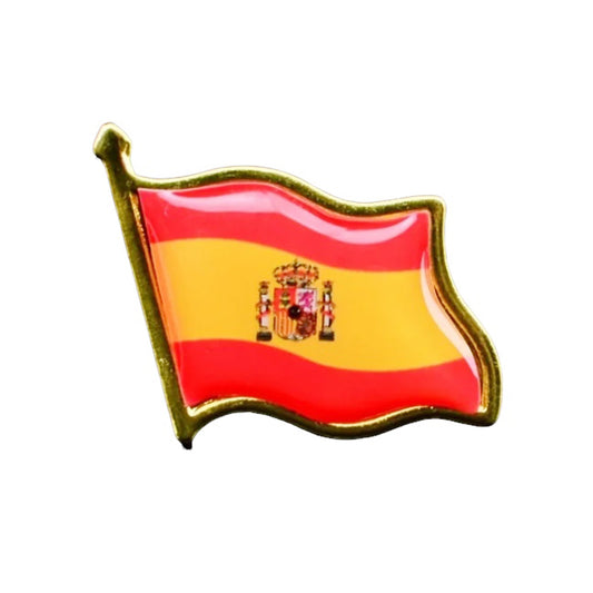 This gold-plated, enamel-filled lapel pin allows you to proudly display the Spanish flag while honouring all those who have served or are currently serving in all theatres of war and peacekeeping efforts. Featuring the Spanish Flag, it symbolises both national pride and remembrance. www.defenceqstore.com.au