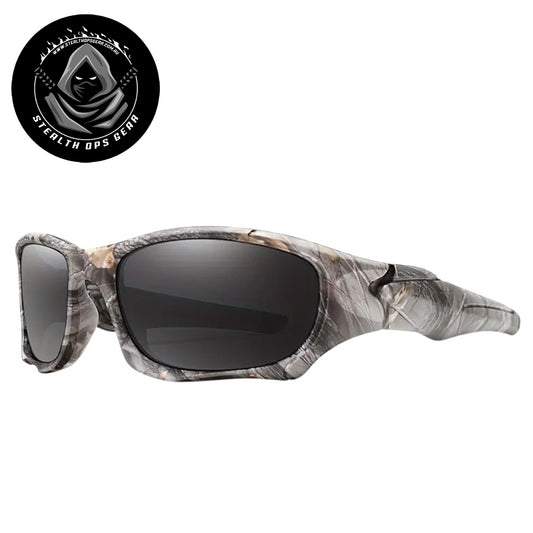 Experience the ultimate in tactical eyewear with Stealth Ops Gear Tactical Sunglasses in Tree Camouflage. Featuring a dark tint for superior glare reduction, these sunglasses offer comfort and durability for all your missions. Stay sharp and protected with gear designed to perform. www.defenceqstore.com.au
