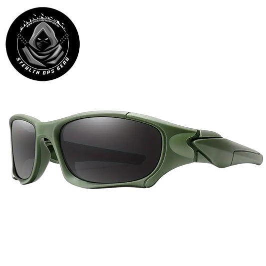 Experience the ultimate in tactical eyewear with Stealth Ops Gear Tactical Sunglasses in Green. Featuring a dark tint for superior glare reduction, these sunglasses offer comfort and durability for all your missions. Stay sharp and protected with gear designed to perform. www.defenceqstore.com.au