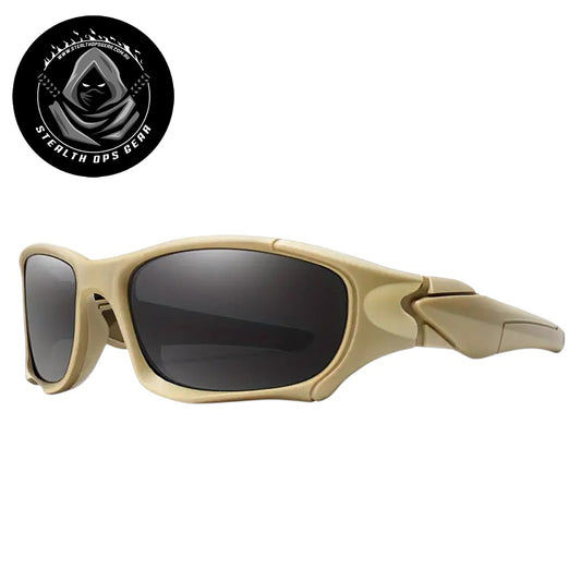 Experience the ultimate in tactical eyewear with Stealth Ops Gear Tactical Sunglasses in Tan. Featuring a dark tint for superior glare reduction, these sunglasses offer comfort and durability for all your missions. Stay sharp and protected with gear designed to perform. www.defenceqstore.com.au