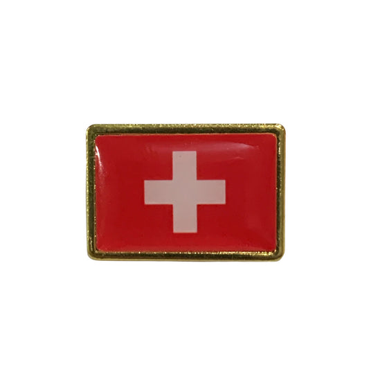This gold-plated, enamel-filled lapel pin allows you to proudly display the Switzerland flag while honouring all those who have served or are currently serving in all theatres of war and peacekeeping efforts. Featuring the Switzerland Flag, it symbolises both national pride and remembrance. www.defenceqstore.com.au