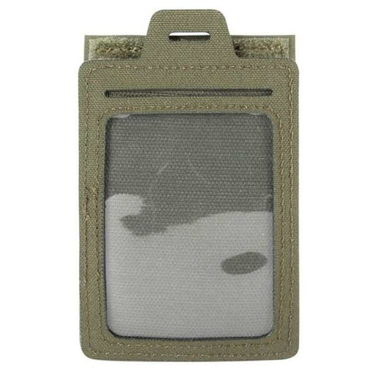 The durable ID shell is perfect for cards, pens, and other essentials! Easily clip it on when you need it and take it off just as quickly--it even functions as a handy patch. It's the perfect companion for any of life's adventures. www.defenceqstore.com.au olive front