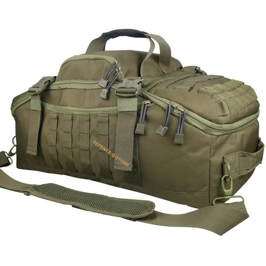 This durable backpack features a military-inspired design, making it perfect for outdoor activities like camping and hiking. Plus, it doubles as a spacious travel bag for extended trips. www.defenceqstore.com.au