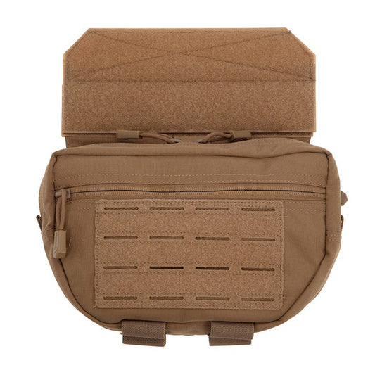 This WAB Pouch gives the operator ease of access to essential equipment. The velcro sandwich system is adjustable and suited to both plate carrier's and chest plates with the removable extension piece. www.defenceqstore.com.au