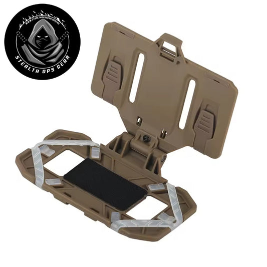 Crafted to hold devices measuring up to 8 x 16 x 2 cm, this board guarantees a secure fit for your gear. It easily mounts onto 4×3 MOLLE systems and is compatible with all MOLLE tactical equipment, making it an essential part of your setup. Featuring a folding fixed buckle, it folds compactly for convenient storage and transport whenever you need. www.defenceqstore.com.au