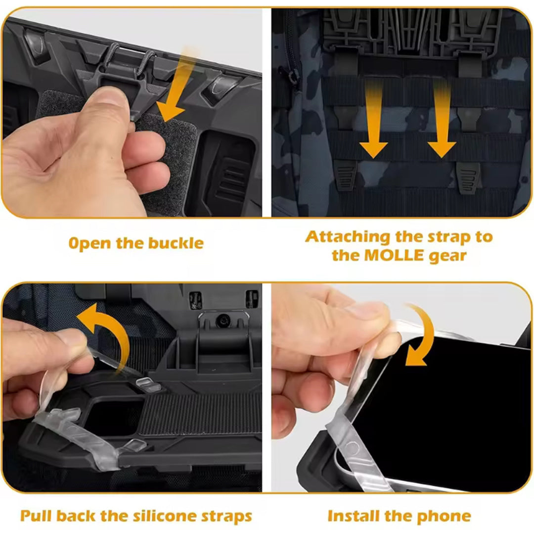 Crafted to hold devices measuring up to 8 x 16 x 2 cm, this board guarantees a secure fit for your gear. It easily mounts onto 4×3 MOLLE systems and is compatible with all MOLLE tactical equipment, making it an essential part of your setup. Featuring a folding fixed buckle, it folds compactly for convenient storage and transport whenever you need. www.defenceqstore.com.au