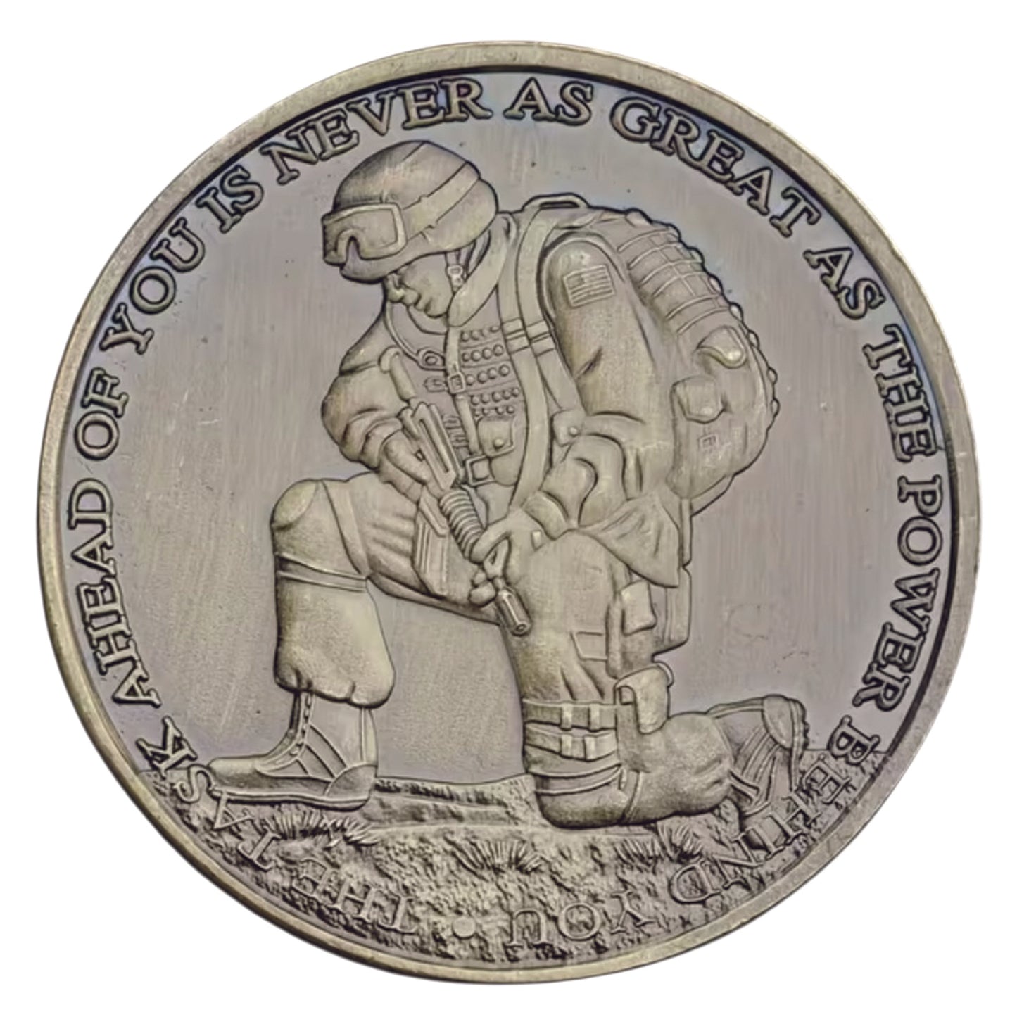 Show your respect for the Brothers In Combat Resting Position Medallion with this beautiful full-colour medallion! Its unique design features the sniper crosshairs one side and sniper hole on the other. Show your appreciation with this one-of-a-kind soldiers coin. www.defenceqstore.com.au