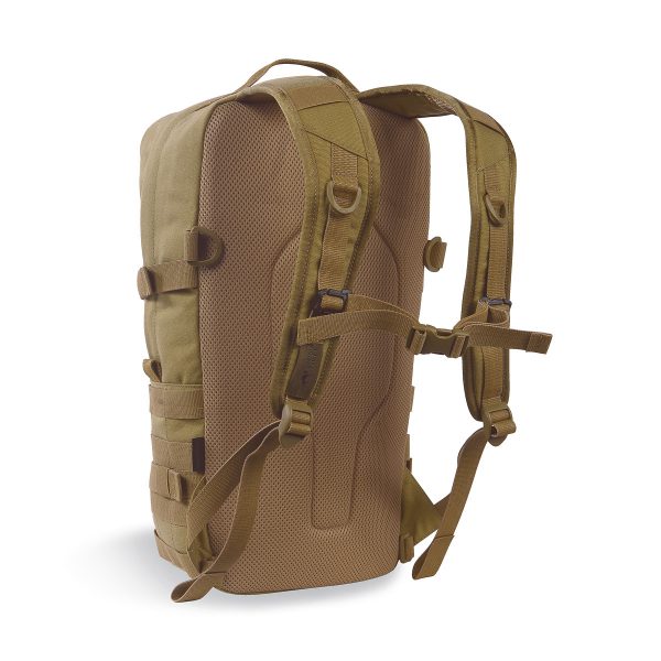 Robust 9 litre daypack with a large main compartment. It features two wrap around compression straps reduce the volume if needed, and a MOLLE system on the front and sides that can be used for individual expansion. Hydration system compatible. www.defenceqstore.com.au