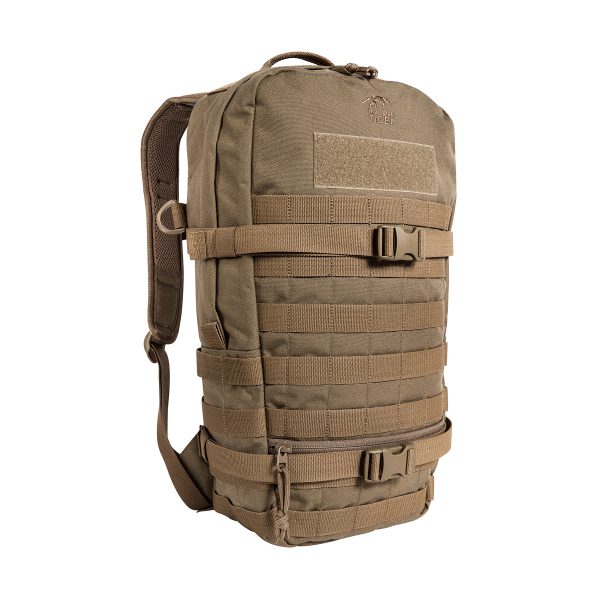 Robust 9 litre daypack with a large main compartment. It features two wrap around compression straps reduce the volume if needed, and a MOLLE system on the front and sides that can be used for individual expansion. Hydration system compatible. www.defenceqstore.com.au