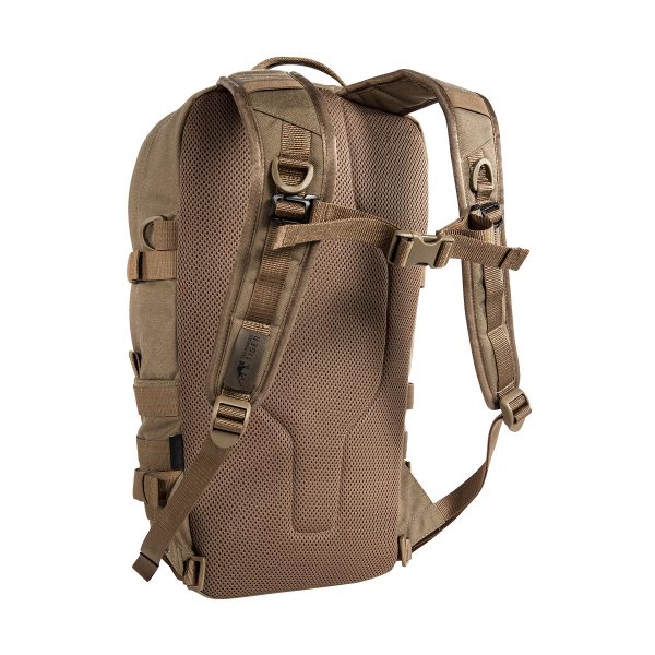 Robust 9 litre daypack with a large main compartment. It features two wrap around compression straps reduce the volume if needed, and a MOLLE system on the front and sides that can be used for individual expansion. Hydration system compatible. www.defenceqstore.com.au