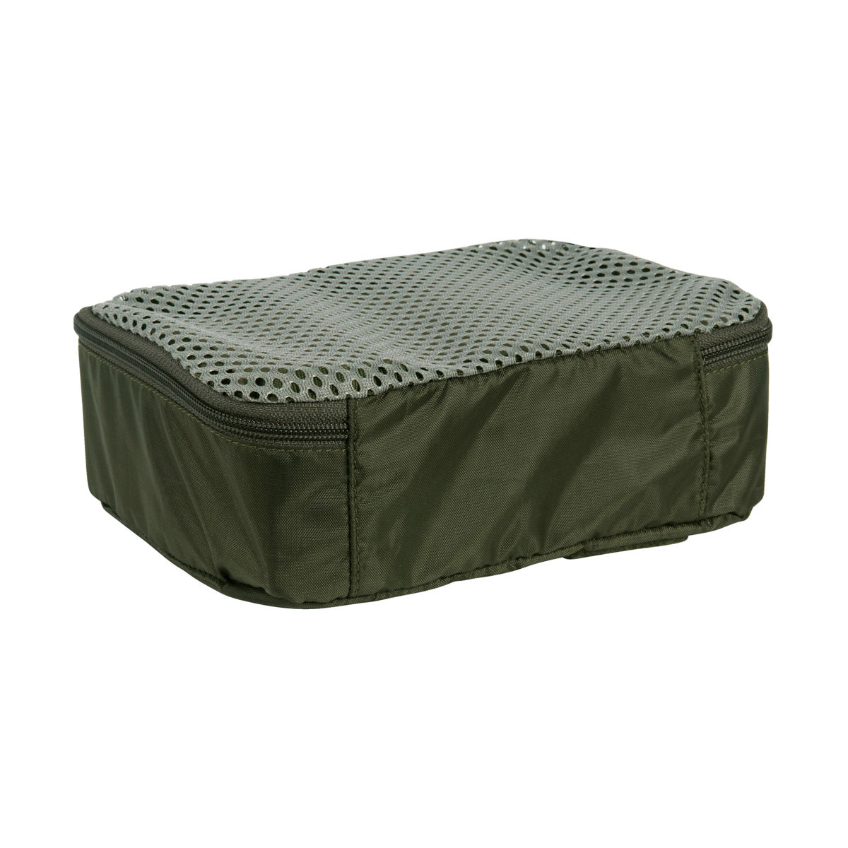 Flexible mesh pouches in three sizes, one for compression. With hook-and-loop fastening back (hooks) for modular use. The back is also covered for universal use. The set consists of four pouches. www.defenceqstore.com.au