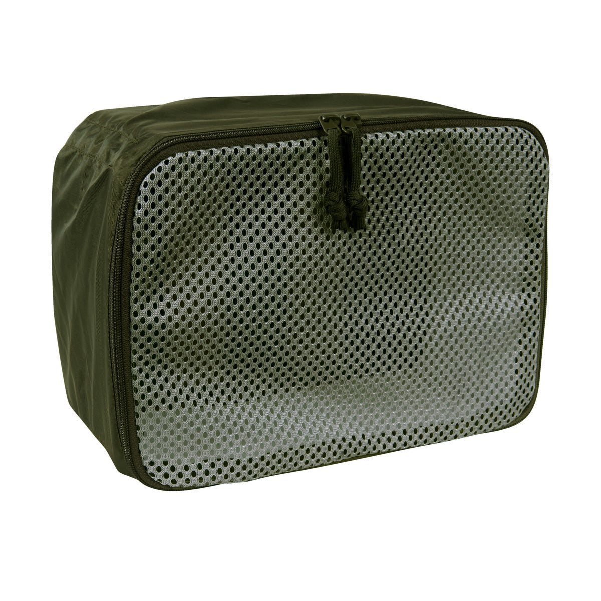 Flexible mesh pouches in three sizes, one for compression. With hook-and-loop fastening back (hooks) for modular use. The back is also covered for universal use. The set consists of four pouches. www.defenceqstore.com.au