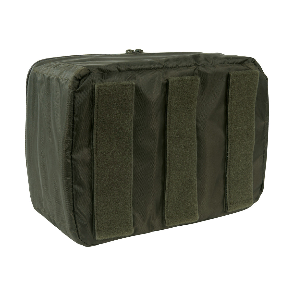 Flexible mesh pouches in three sizes, one for compression. With hook-and-loop fastening back (hooks) for modular use. The back is also covered for universal use. The set consists of four pouches. www.defenceqstore.com.au