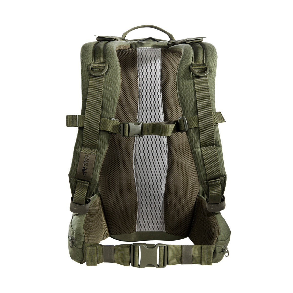 With a main compartment that opens completely and the special zipper guides it's possible to use the pack as a top loader. The shoulder straps can also be adjusted in length in order to wear the backpack over vests. www.defenceqstore.com.au