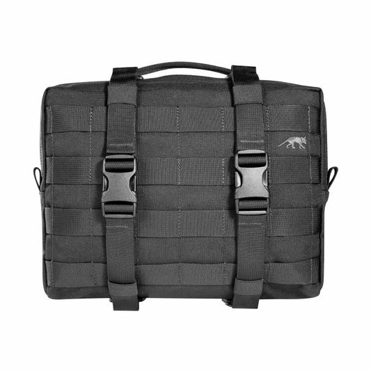 Large accessory and lid pouch. The TT Tac Pouch 10 MKII is designed as a MOLLE affixed pouch for the TT Base Pack 52 and TT Base Pack 75, though can also be used with other backpacks or as a large hip pouch. Twin compression straps contain goods in transit, and a MOLLE front provides adaptability. www.defenceqstore.com.au