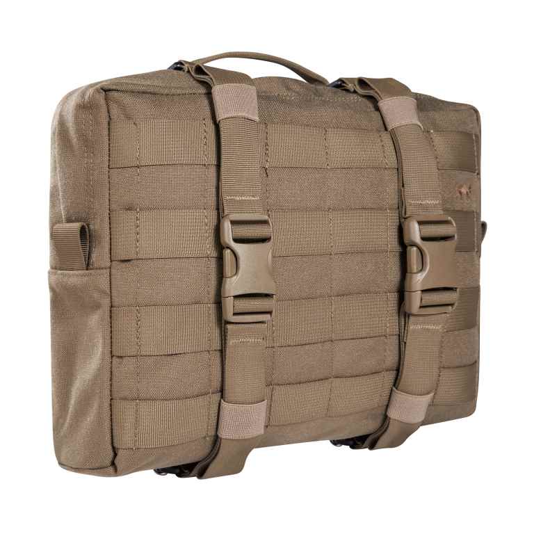 Large accessory and lid pouch. The TT Tac Pouch 10 MKII is designed as a MOLLE affixed pouch for the TT Base Pack 52 and TT Base Pack 75, though can also be used with other backpacks or as a large hip pouch. Twin compression straps contain goods in transit, and a MOLLE front provides adaptability. www.defenceqstore.com.au