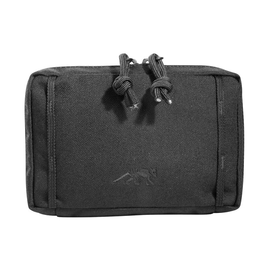 Accessory pouch with 10 x 15 x 4cm dimensions, a large opening and MOLLE reverse system. The inside features are a mesh pocket and elastic loops. www.defenceqstore.com.au