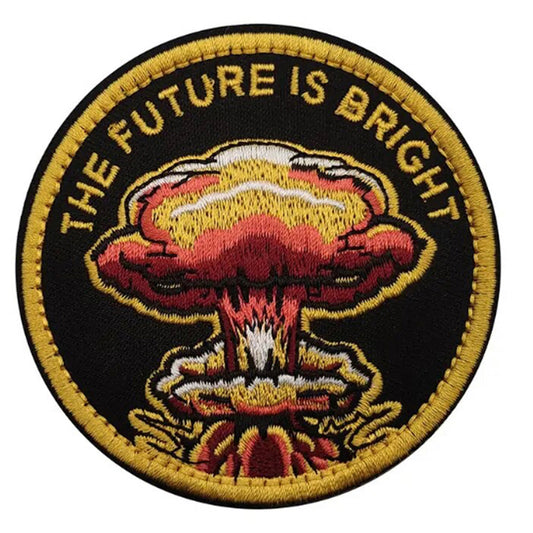 Elevate your gear to the next level with the The Future Is Bright Embroidery Patch Hook & Loop. Easily attach it to any piece of field gear, clothing, or create a unique patch display! Infuse some fun and madness into your style today. Size: 8cm www.defenceqstore.com.au