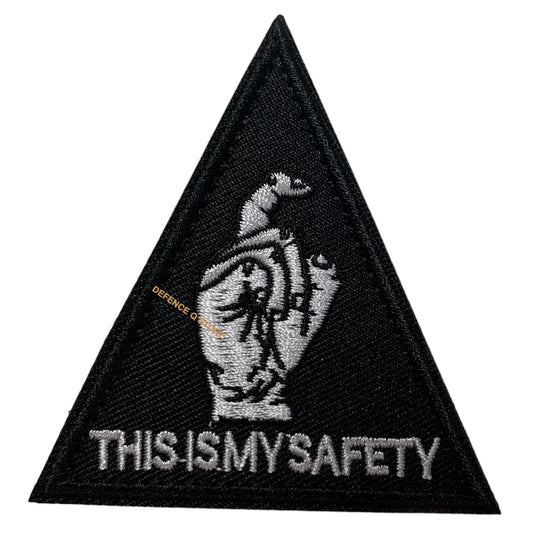 Experience the power and beauty of the This Is My Safety Embroidery Velcro Backed Morale Patch, available in a perfect 7x7cm size. The HOOK AND LOOP BACKED PATCH is a unique touch provided for added convenience. Get yours today and showcase your style and passion! www.defenceqstore.com.au