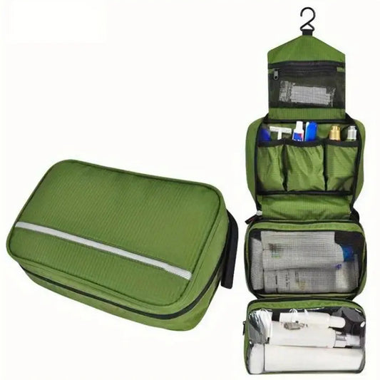 The Hanging Green Toiletry Bag is essential for travellers, campers, and military personnel alike. Crafted from oxenford cloth, it offers a sturdy and stylish way to organize your toiletries and accessories. www.defenceqstore.com.au