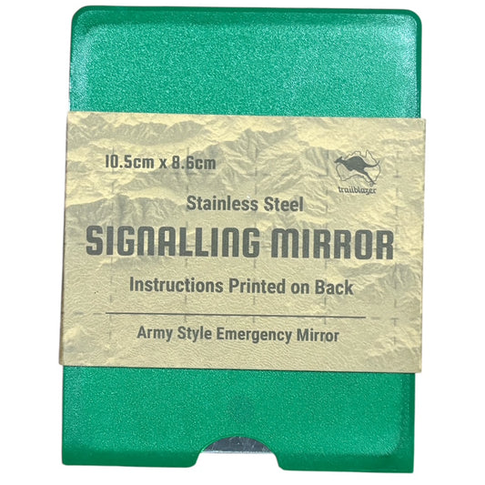 Master wilderness survival and personal grooming with this essential tactical mirror. Measuring 10.5cm x 8.6cm, it's compact enough to pack into any kit yet large enough for effective signaling in emergency situations. www.defenceqstore.com.au