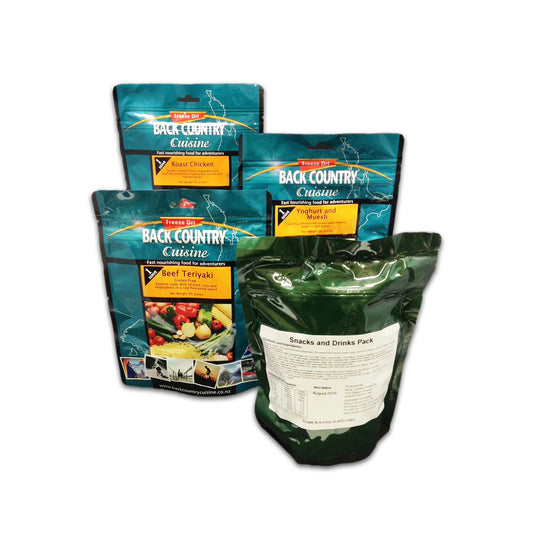 Lightweight and compact, Back Country Cuisine Ration Packs meet the energy and nutrient needs for the day-long adventure. Preparation of the Ration Packs is simple - just add water. www.defenceqstore.com.au