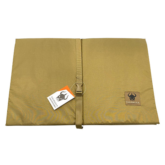 Shorty Mat has six water-repellent closed-cell foam panels, encased in a 210D waterproof ripstop in coyote colour. The Shorty Mat? is a comfortable and reliable alternative to the bulky self-inflatable mats and can be stowed neatly inside the ALICE frame or strapped to your pack with ease. www.defenceqstore.com.au