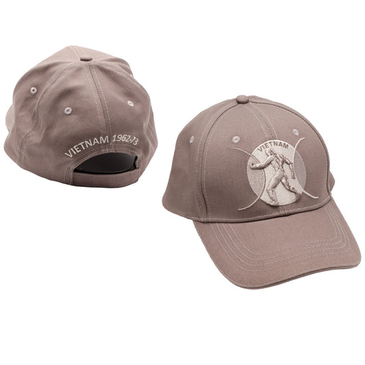 This gun metal grey cap with its striking silver Vietnam Embroidery is bound to get you noticed! Not only does this stylish and comfortable cap look great, it also makes for a perfect gift for a loved one.  www.defenceqstore.com.au