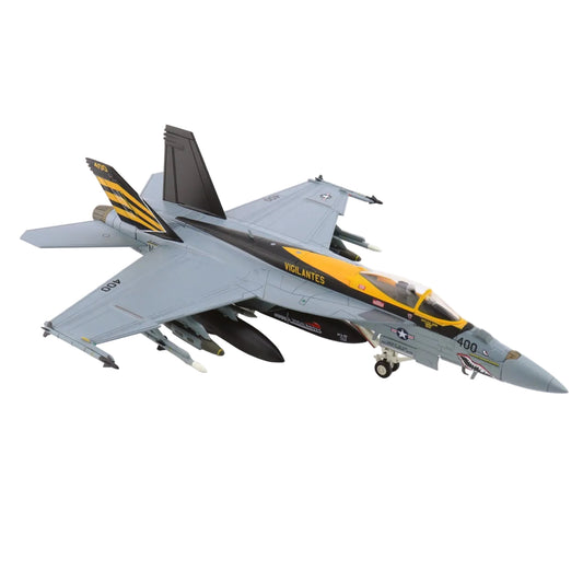 This HA5144 is a 1/72 scale diecast model of the Boeing F/A-18E Super Hornet. It accurately replicates aircraft number 166828 flown by the VFA-151 ‘Vigilantes’ aboard the USS Abraham Lincoln in 2021 www.defenceqstore.com.au