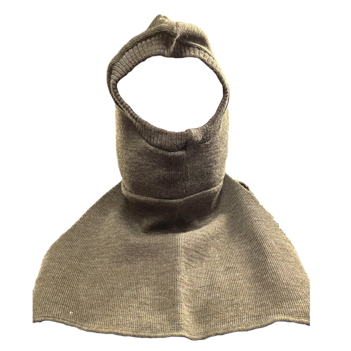 Stay warm and protected with our premium 100% wool balaclava in classic green. Crafted from pure merino wool, this full-face covering delivers exceptional insulation and breathability in harsh conditions. www.defenceqstore.com.au