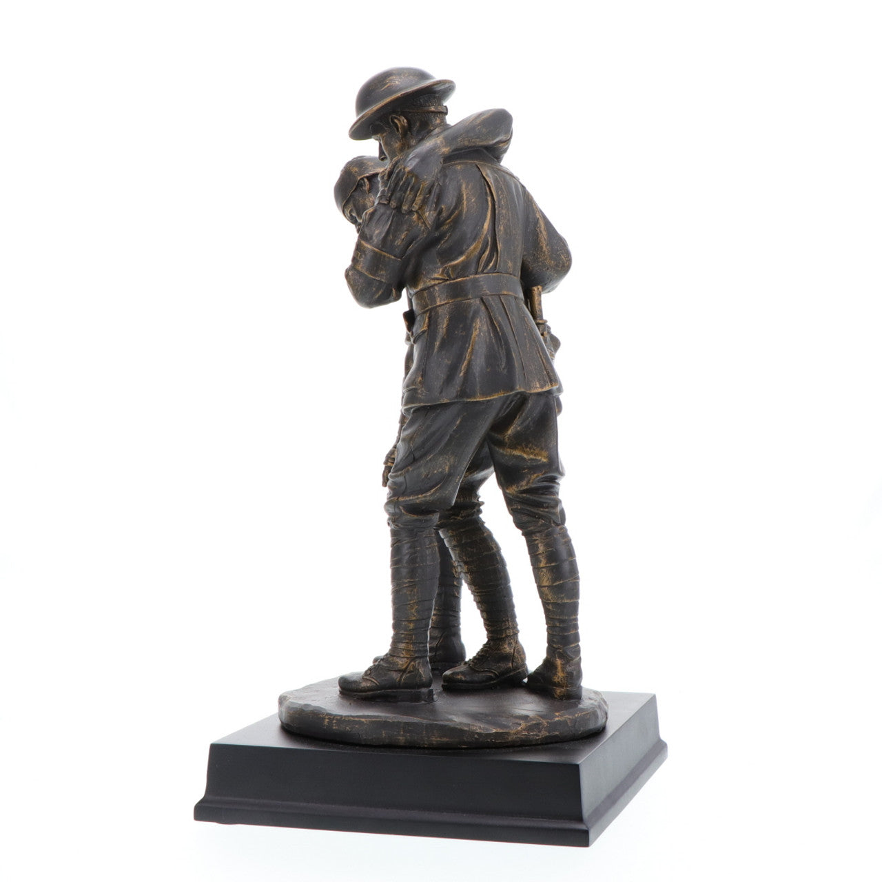 This evocative 300mm tall mounted limited edition cold cast bronze figurine pays tribute to the bravery and sacrifice of the Australian Imperial Force during the Great War 1914-1918. It serves as a poignant reminder of the immense toll the war took on Australia, with over 330,000 soldiers serving overseas and more than 62,000 losing their lives. www.defenceqstore.com.au