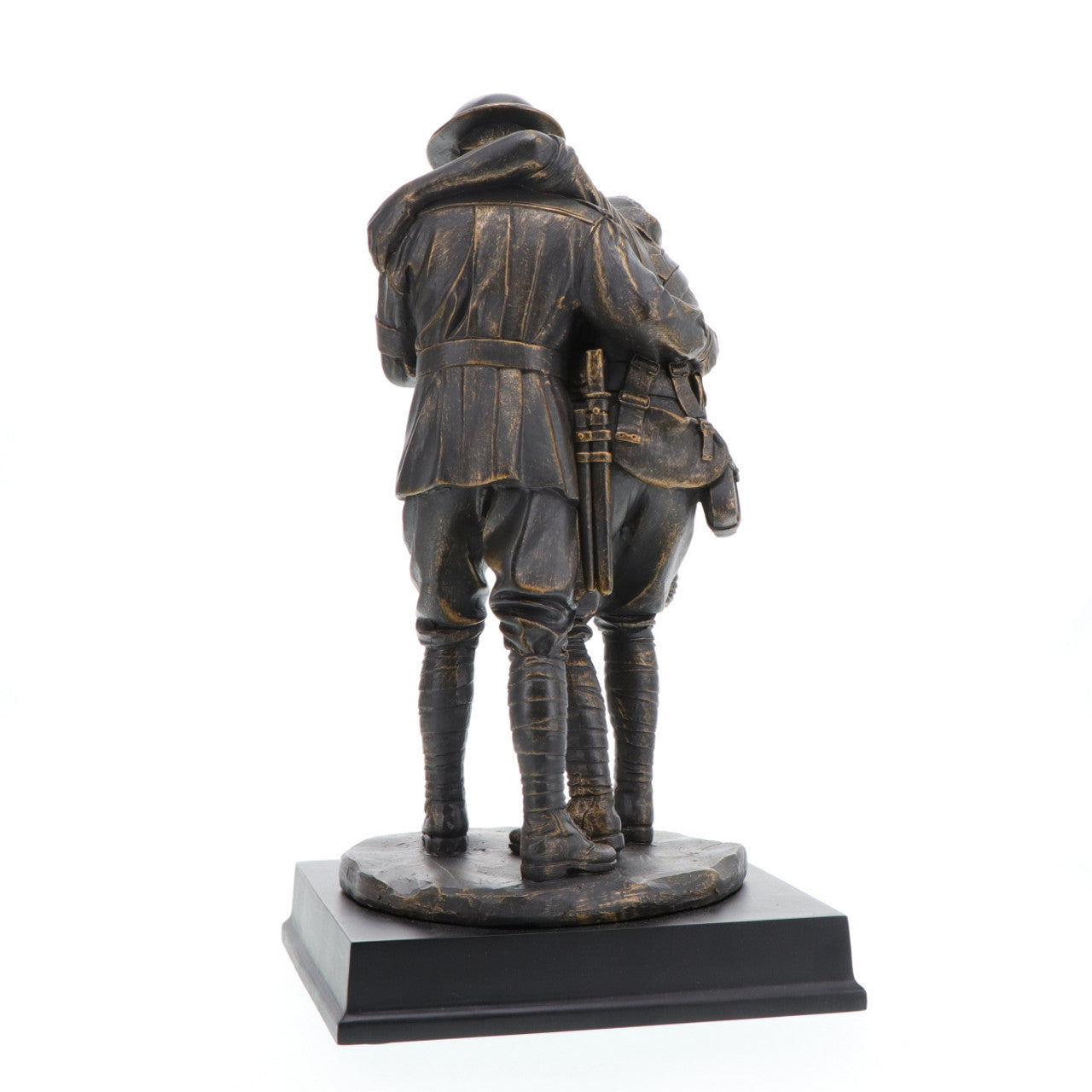 This evocative 300mm tall mounted limited edition cold cast bronze figurine pays tribute to the bravery and sacrifice of the Australian Imperial Force during the Great War 1914-1918. It serves as a poignant reminder of the immense toll the war took on Australia, with over 330,000 soldiers serving overseas and more than 62,000 losing their lives. www.defenceqstore.com.au