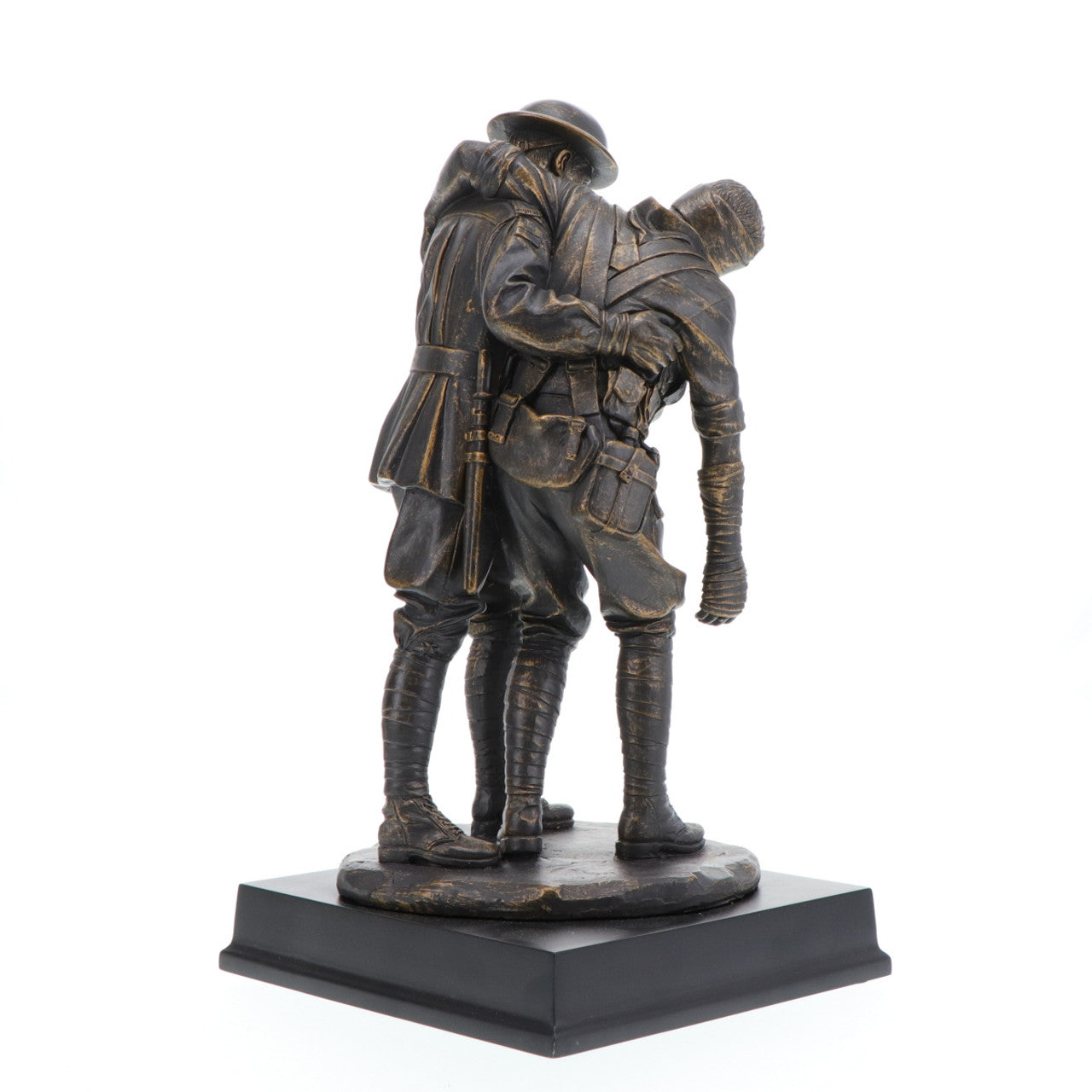 This evocative 300mm tall mounted limited edition cold cast bronze figurine pays tribute to the bravery and sacrifice of the Australian Imperial Force during the Great War 1914-1918. It serves as a poignant reminder of the immense toll the war took on Australia, with over 330,000 soldiers serving overseas and more than 62,000 losing their lives. www.defenceqstore.com.au