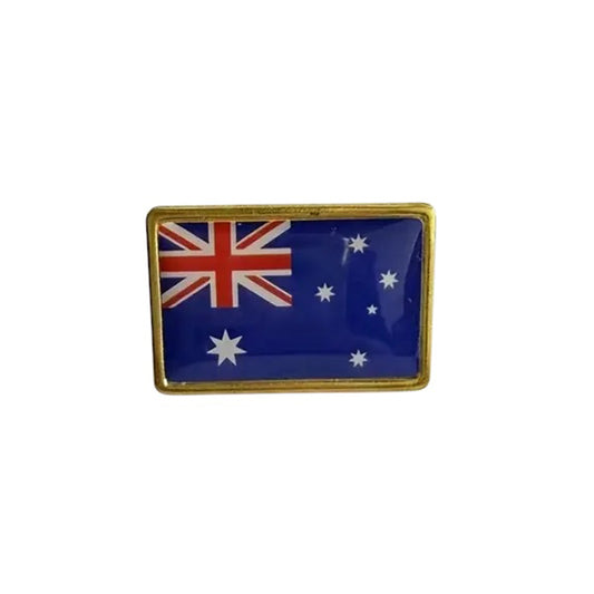 This gold-plated, enamel-filled lapel pin allows you to proudly display the Australian flag while honouring all those who have served or are currently serving in all theatres of war and peacekeeping efforts. Featuring the Australian Flag, it symbolises both national pride and remembrance. www.defenceqstore.com.au