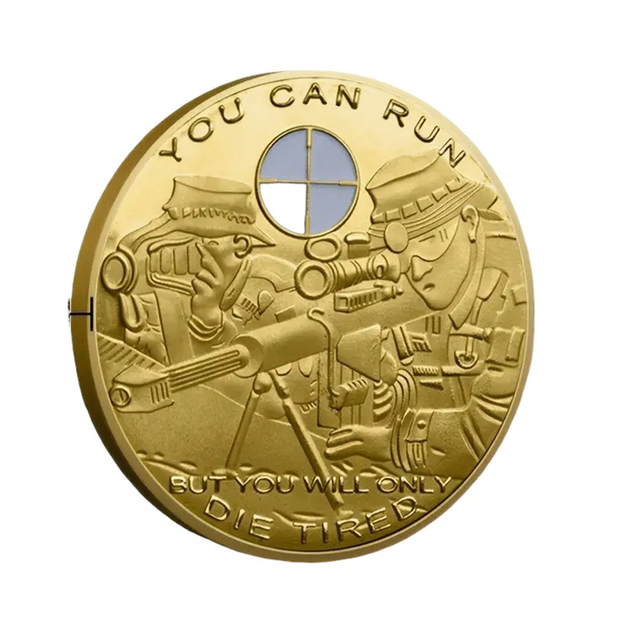 Show your respect for the Sniper Medallion with this beautiful full-colour medallion! Its unique design features the sniper and spotter in gold on one side and sniper rifles on the other. Show your appreciation with this one-of-a-kind piece of jewellery. www.defenceqstore.com.au