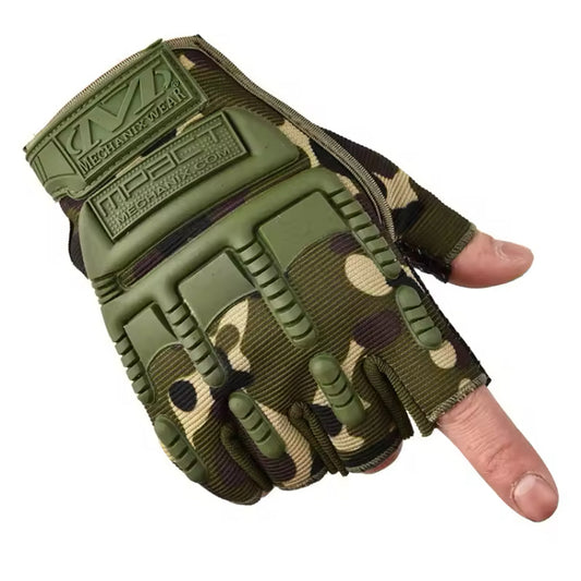 Unlike the normal fingerless gloves, the tactical fingerless has more flexibility and stretch. These are a one size fits most and are sized small to large for adjustments. www.defenceqstore.com.au