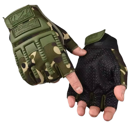 Unlike the normal fingerless gloves, the tactical fingerless has more flexibility and stretch. These are a one size fits most and are sized small to large for adjustments. www.defenceqstore.com.au